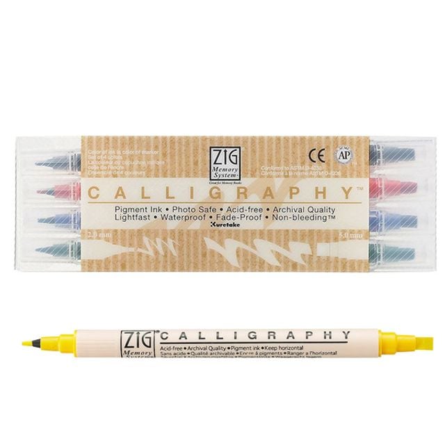 지그 캘리그라피 MS-3400 4색