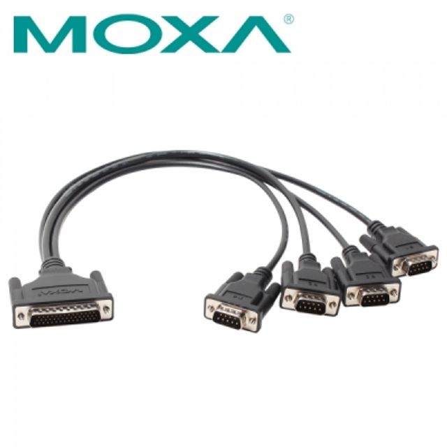 MOXA 4포트 시리얼카드 케이블 0.5m