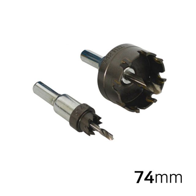 하디스코리아 초경 홀쏘 74MM 전동 절삭 공구