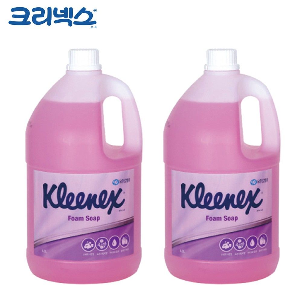 크리넥스 핸드워시 폼 솝 로즈라일락향 4L x 2개