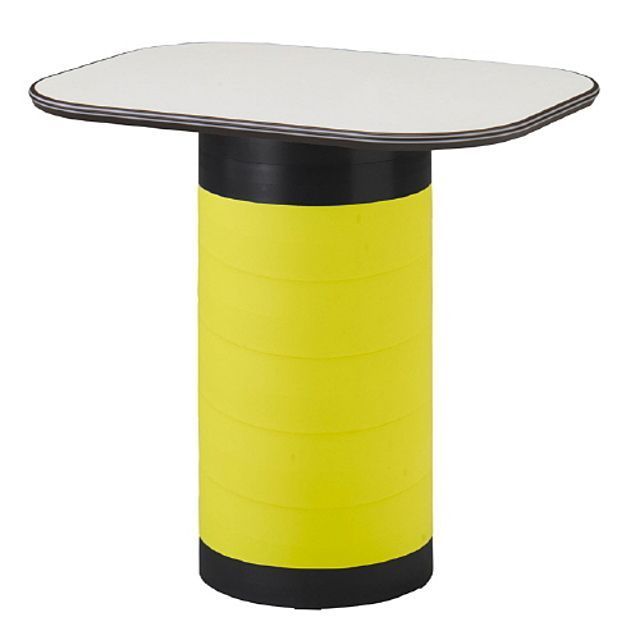 스탠딩 수납 테이블 옐로우 탁자 다용도 입식 책상