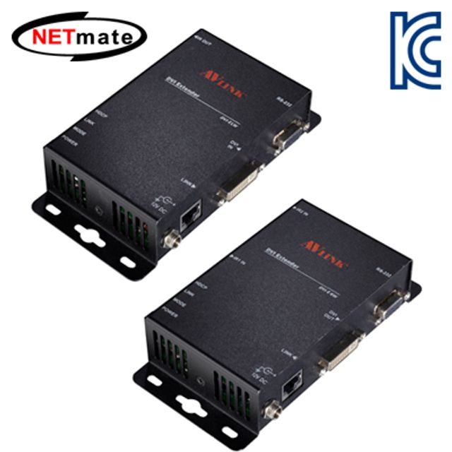 강원전자 넷메이트 DVI+RS232 1-1 리피터(로컬+리모