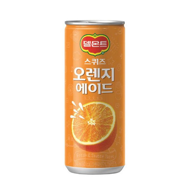 롯데칠성 델몬트 스퀴즈 오렌지 캔 240ml x 30