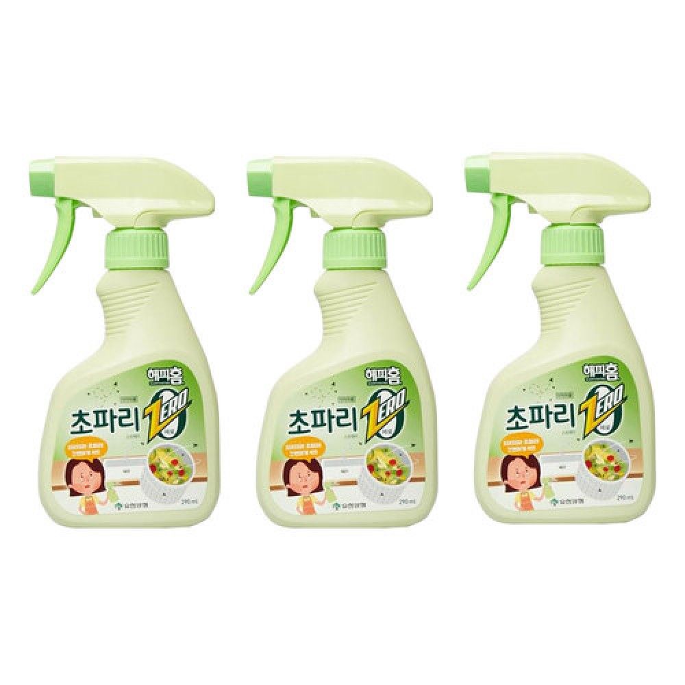 해피홈 초파리제로 스프레이290ml3개 초파리살충 초파