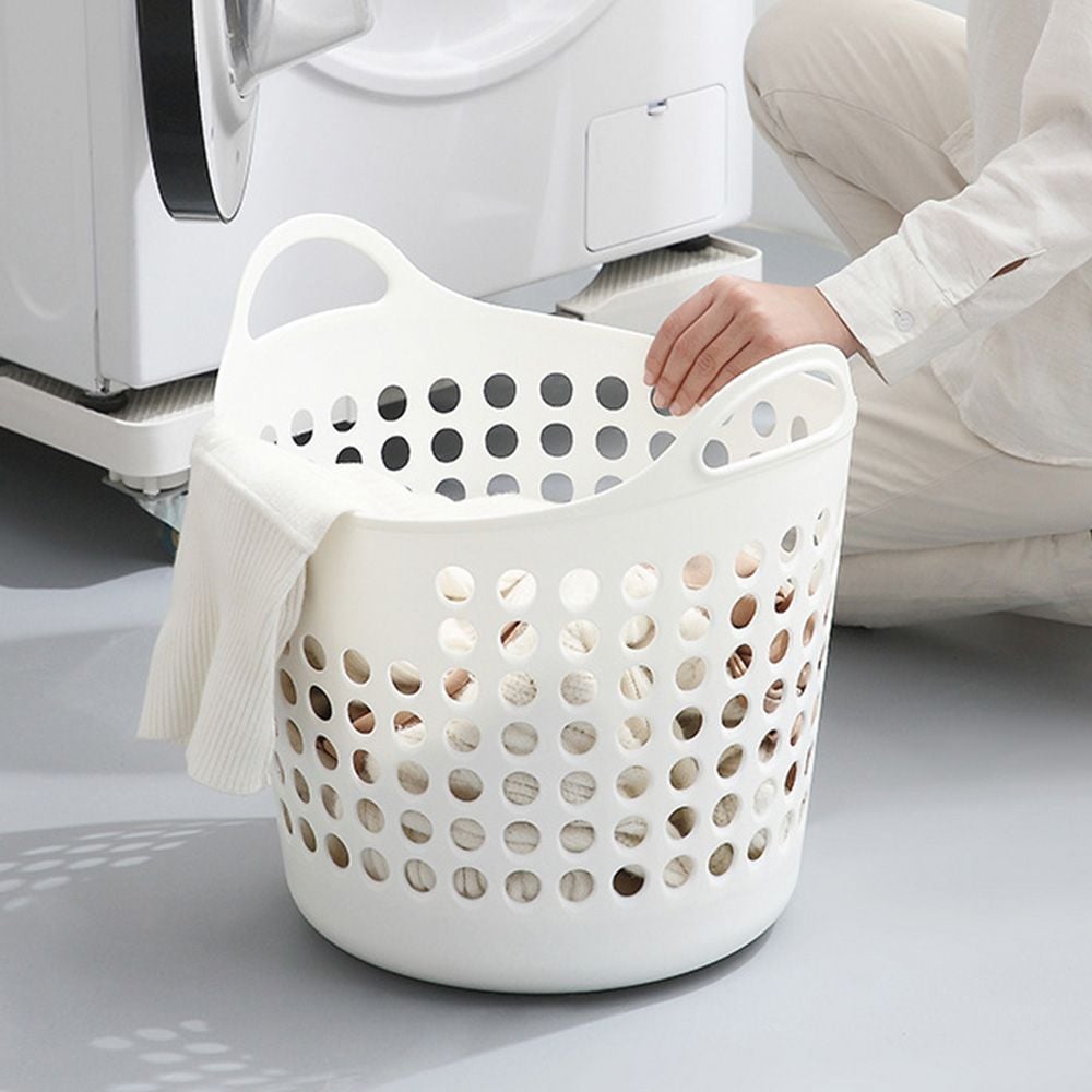 화이트 클린업 세탁보관함 빨래통 빨래수거함 세탁