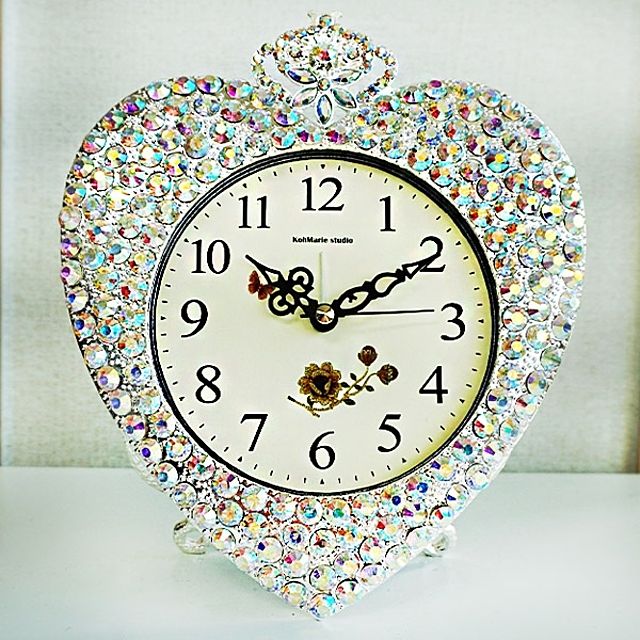 오로라하트 탁상시계