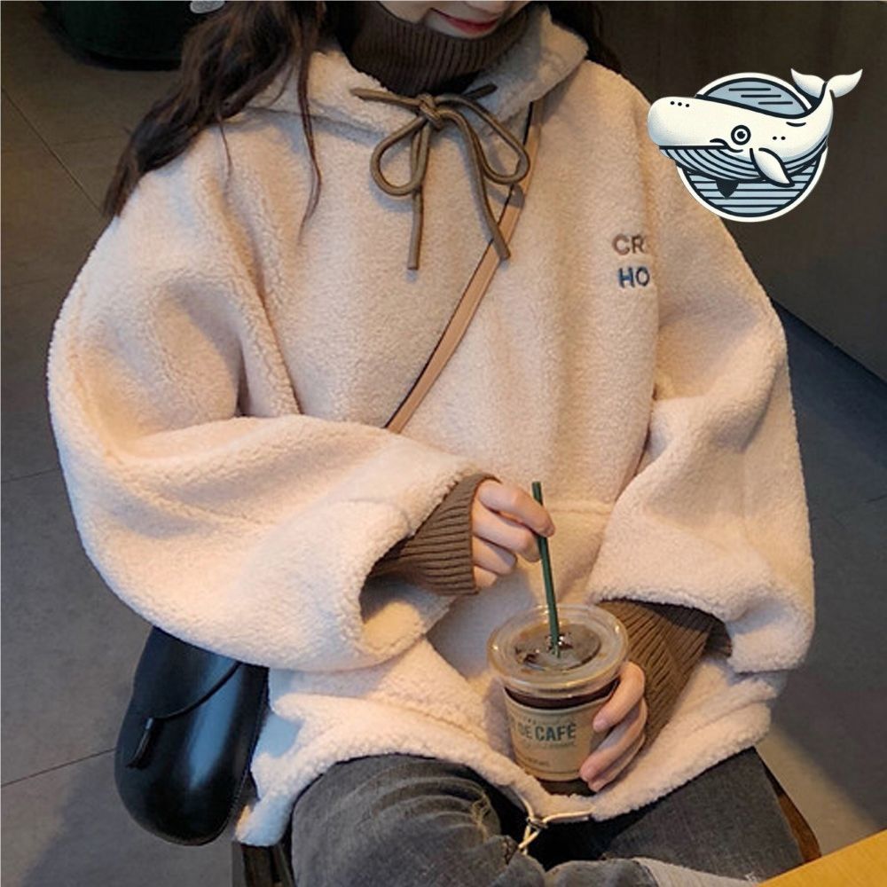 여성 데일리 후드 목폴라 레이어드 후리스