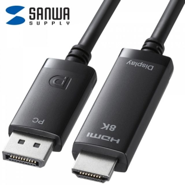 강원전자 산와서플라이 DP to HDMI 컨버터 1m (8K60