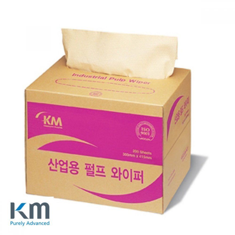 KM 와이퍼 300x415mm 크린룸 산업용 펄프 200매입