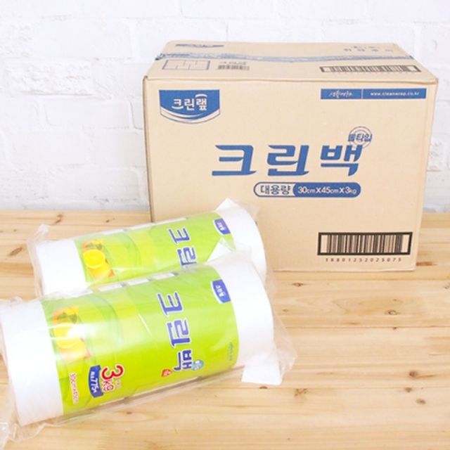 BOX 크린백 롤타입 대용량 (30x45cm) 3kg 6개입