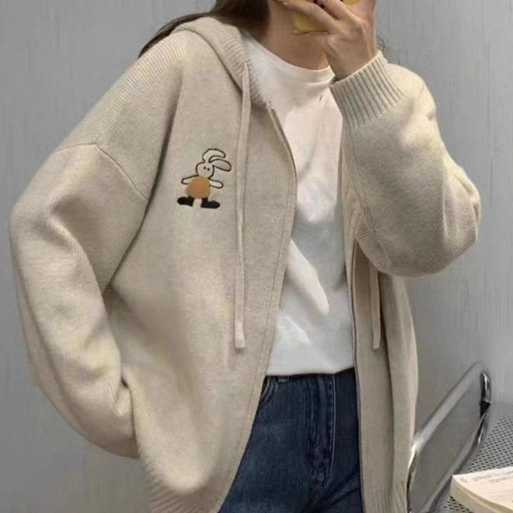 후드 집업 가디건 여자 여성 봄 간절기 캐주얼 가디건