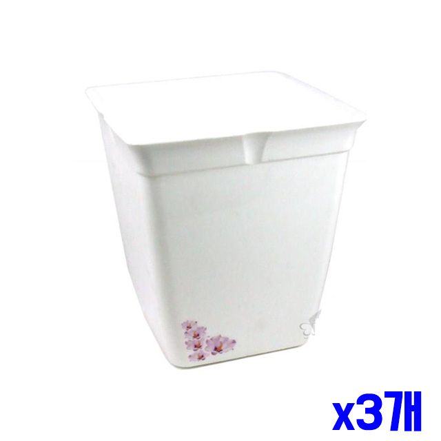 정사각 23.5x23.5x25.7cm 화분 x3개 철제화분