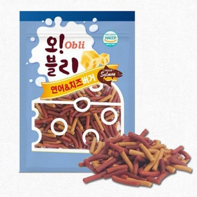 오블리 연어/치즈버거100gX80개(1박스)