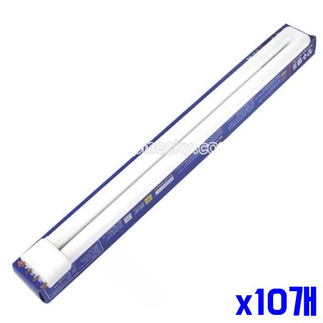 x10개 36W 조명 전구색 램프 빛 차분한 삼파장 형광등