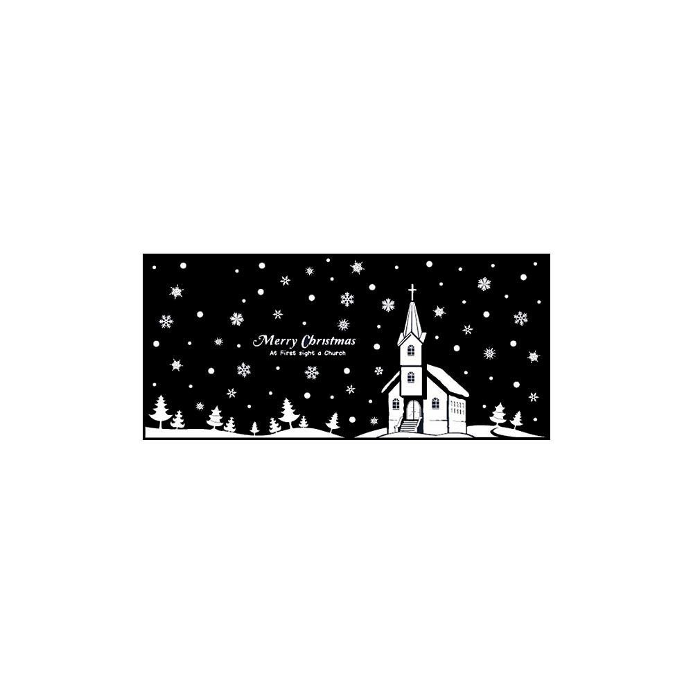 크리스마스 스티커 눈 이와요 교회 에 유리창