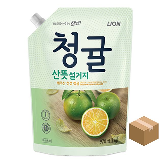 참그린 청귤 산뜻설거지 970mlx10개 리필