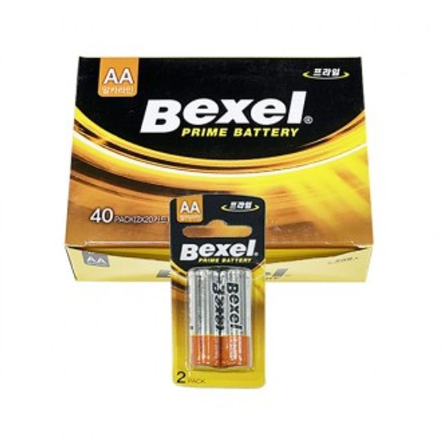 Bexel 벡셀 알카라인 건전지 AA (2개입x20카드) D