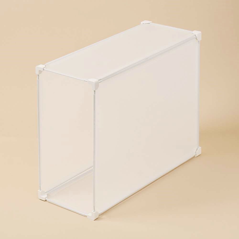 가방진열장 18x46x36cm 반투명 드레스룸 정리대 틈새