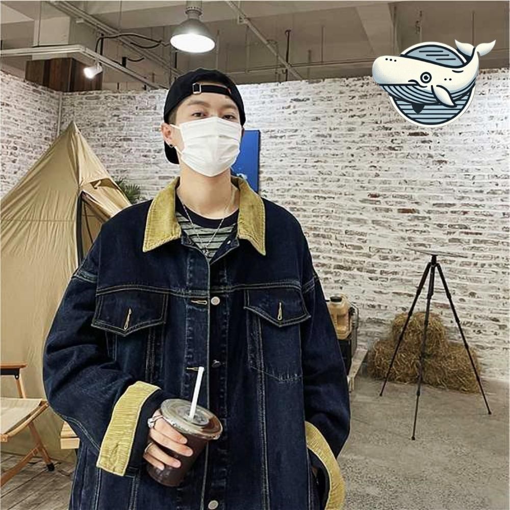 스타일리시 캐주얼 데님 아우터 남성 사용자