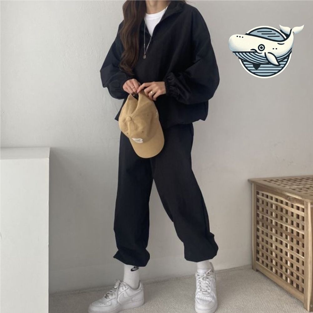 캐주얼한 여름 조거팬츠 데일리 후드 스타일