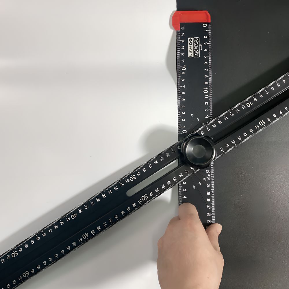 우드워킹 목수 DIY 전문가용 각도 눈금자 90cm BMT90