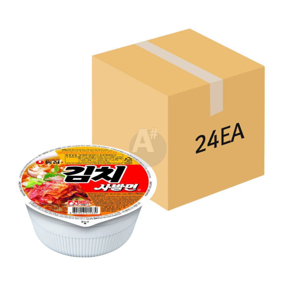 농심 김치사발면 86g 24개입 (1BOX) 야식 간식 피씨방