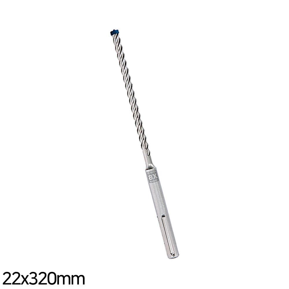 sds 철근 max 8x 타공 22x320mm 4 날 햄머드릴 비트