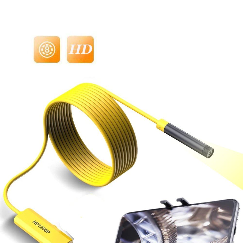 강선 하드웨어 8MM 8LED 스마트폰 내시경카메라 1M