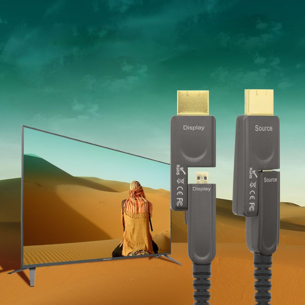 HDMI 리피터 분리형 광케이블 10M HDMI 케이블