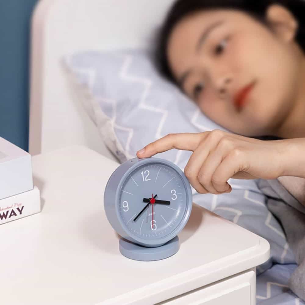 탁상용 원형 알람 시계 인테리어탁상시계 건전지시계