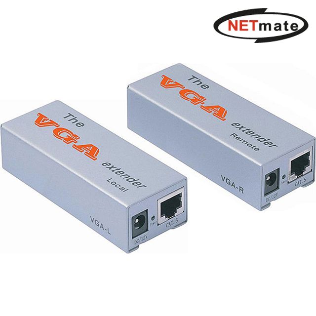 넷메이트 VGA-E VGA 1 1 리피터 로컬+리모트 180m