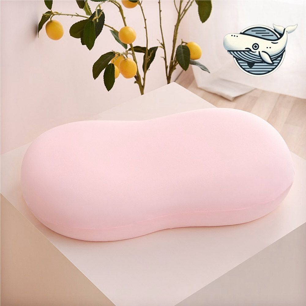 아늑한 핑크 메모리폼 베개 고밀도 편안한