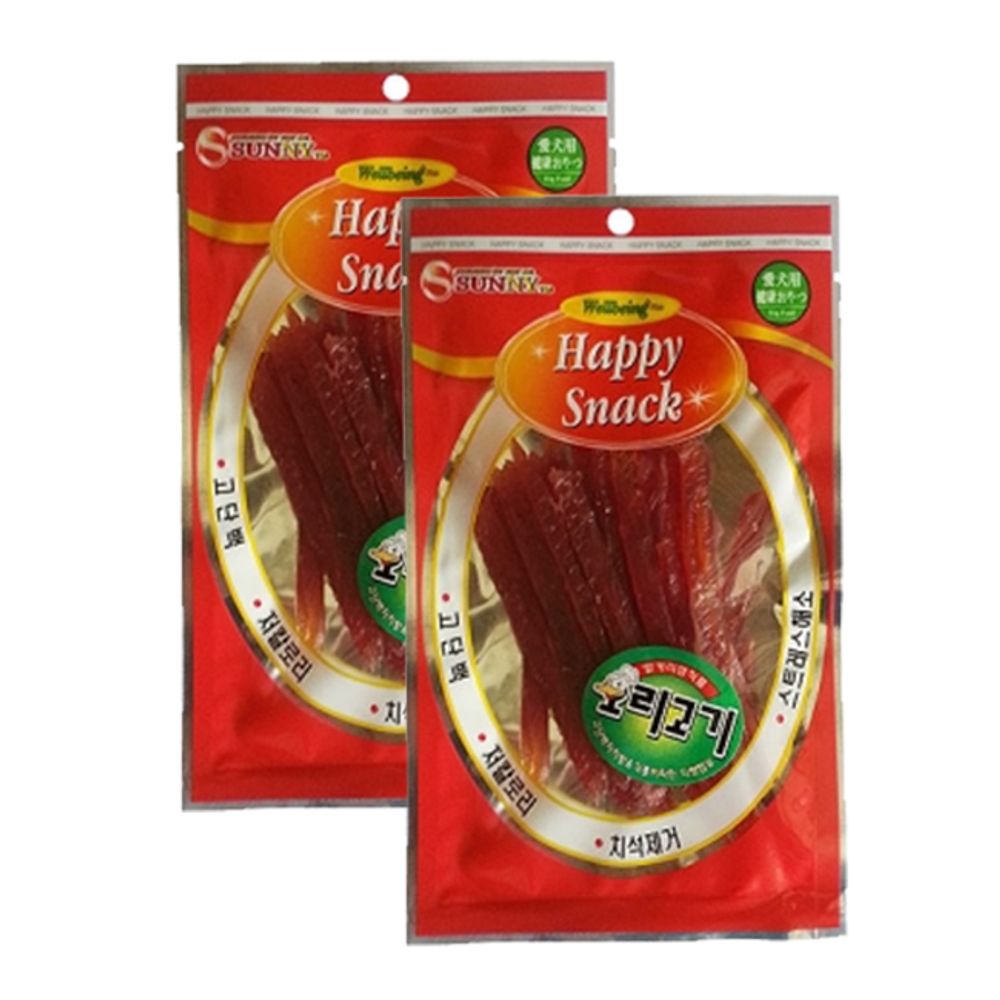강아지 오리 슬라이스 70g 20P 반려견 육포 영양 간식