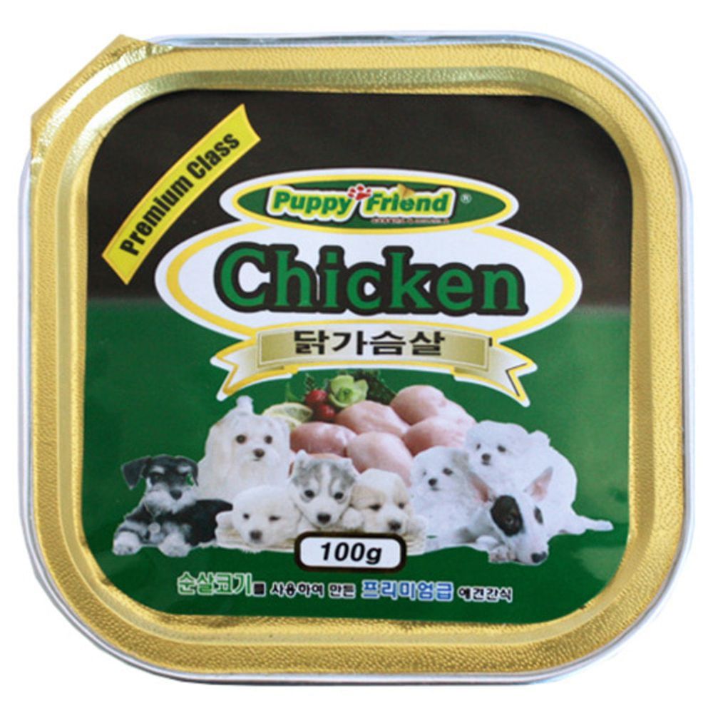 퍼피프랜드 사각캔 닭가슴살100g X 24개