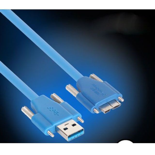 하이플렉스 AM MicroB 케이블 단자 더블락 2m USB3.0