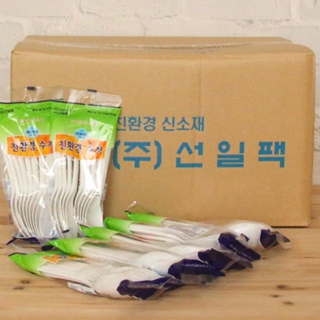 BOX 위생숟가락 1000P 일회용숟가락 일회용수저