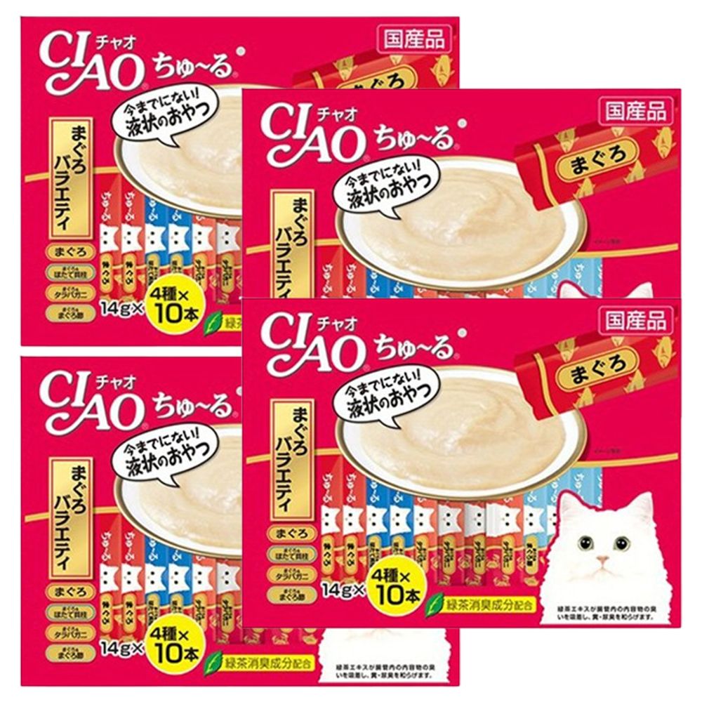 고양이 습식 간식 참치 버라이어티 14g 40P 파우치