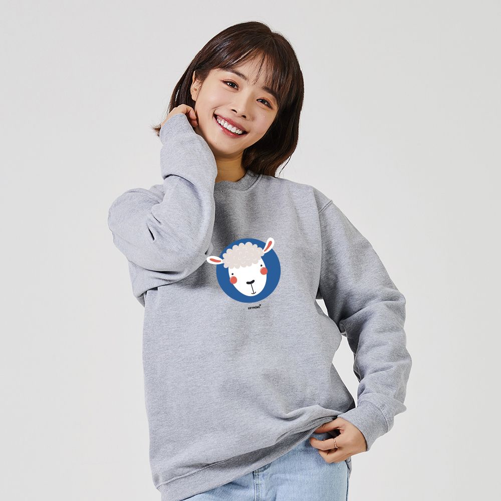 키밍 귀여운 양 캐주얼맨투맨