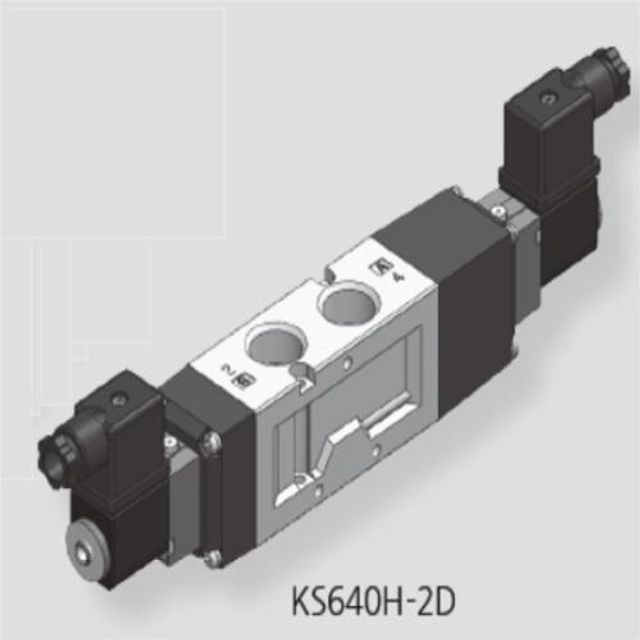 KCC 공압솔레노이드밸브(5포트) KS640H-2GL(클로즈