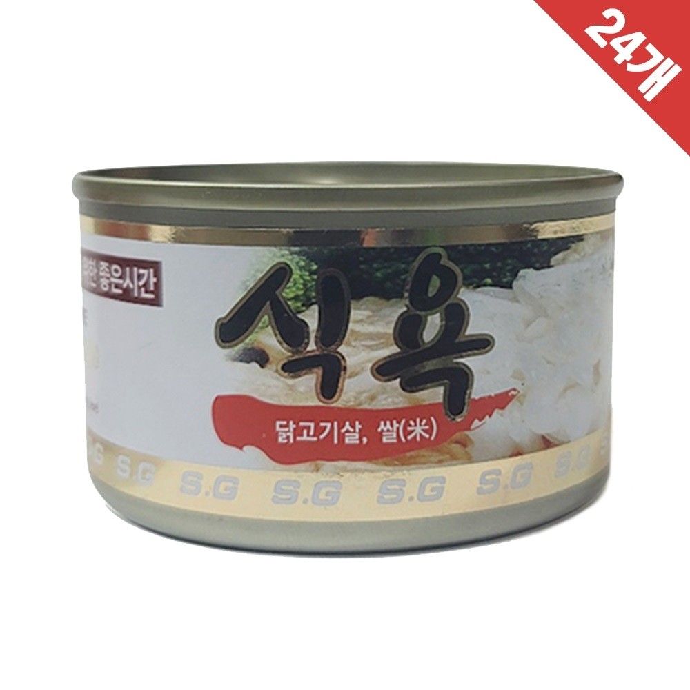 식욕 강아지캔 100g 닭고기살+쌀 x24