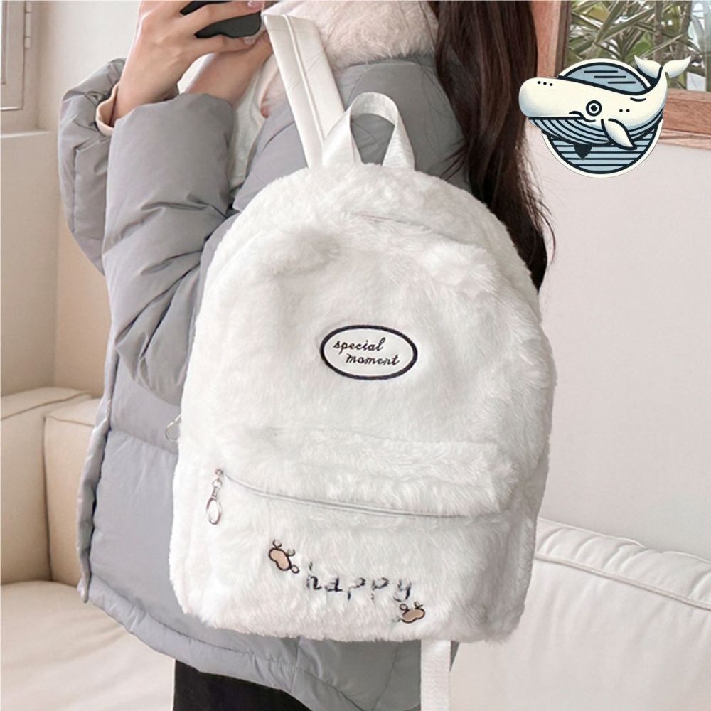 부드러운 털가방 귀여운 학생 책가방 데일리