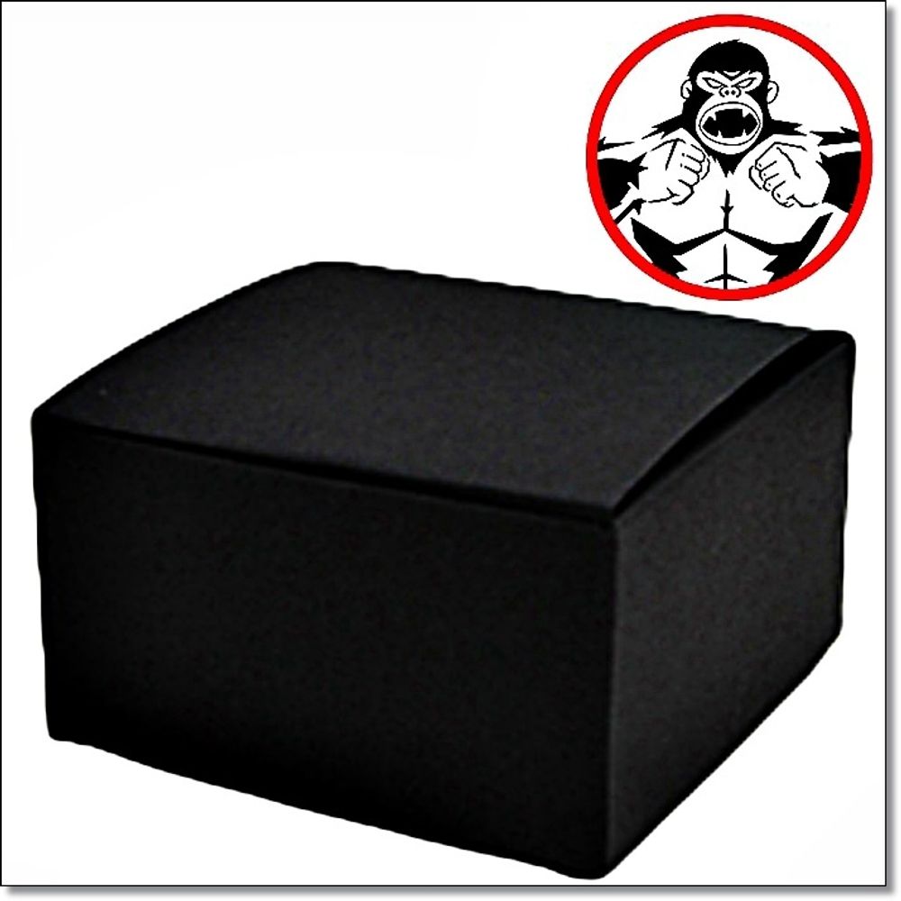럭키 선물박스 블랙 윗뚜껑 100x100x55mm 1묶음100장