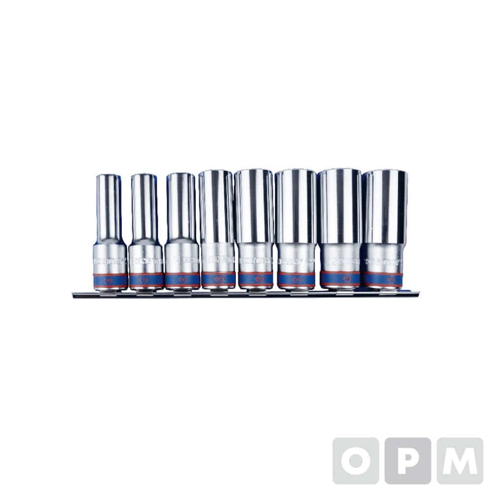 롱핸드소켓세트(12P) 1/2 8PC(MM)블리스터 4208MRC1