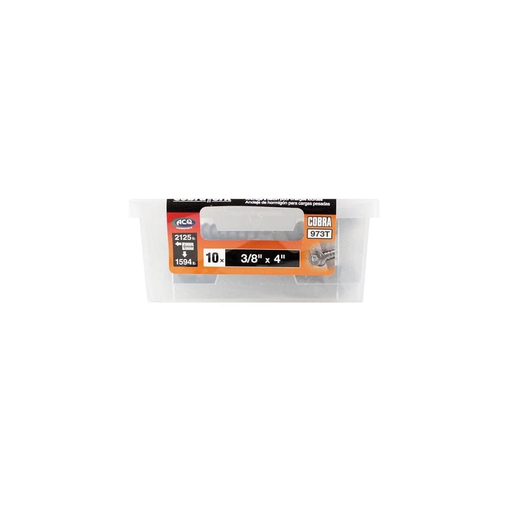 10개입 9x100mm 목재 콘크리트 앙카 973t 토크