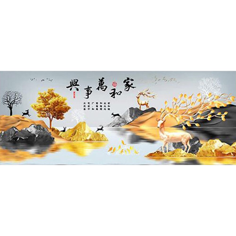 가화만사흥 3 (패브릭) 보석십자수 60x120
