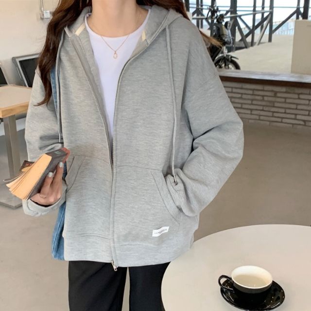 캠퍼스룩 여행룩 커플룩 데일리 오버핏 후드집업