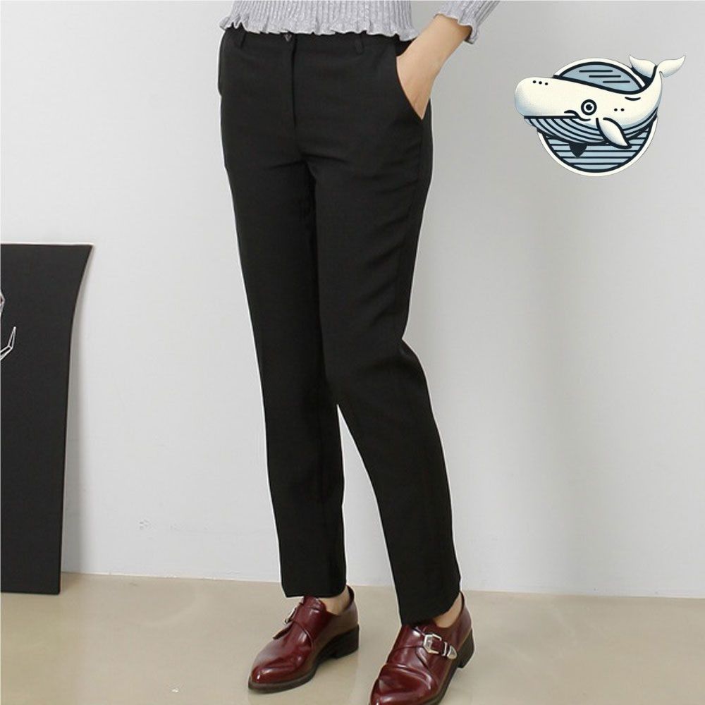 여성 슬림핏 고급 슬랙스 팬츠 오피스 데일리