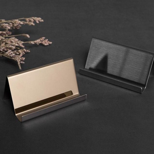 메탈 스텐 명함 꽂이 디스플레이 명함 거치대 받침대 사무실 정리함