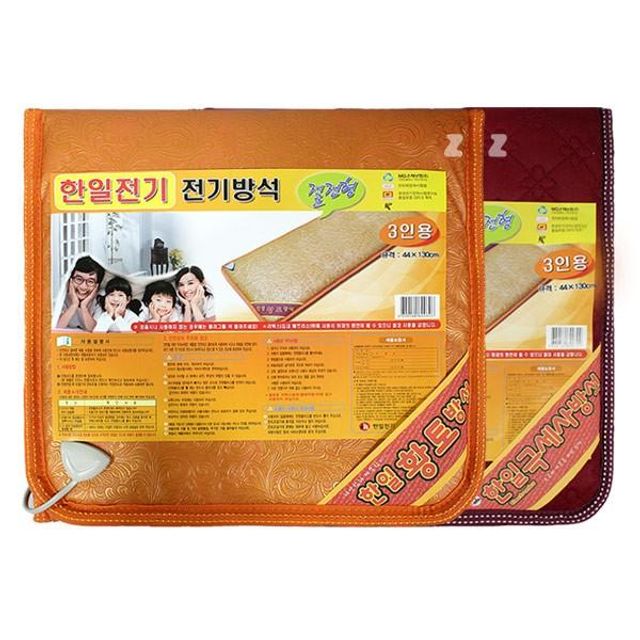 한일 계절 겨울 전기방석 황토 쇼파 절전형 극세사 3
