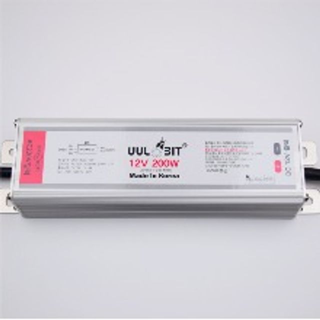 SMPS 방수형 안정기 200W DC12V 울빛
